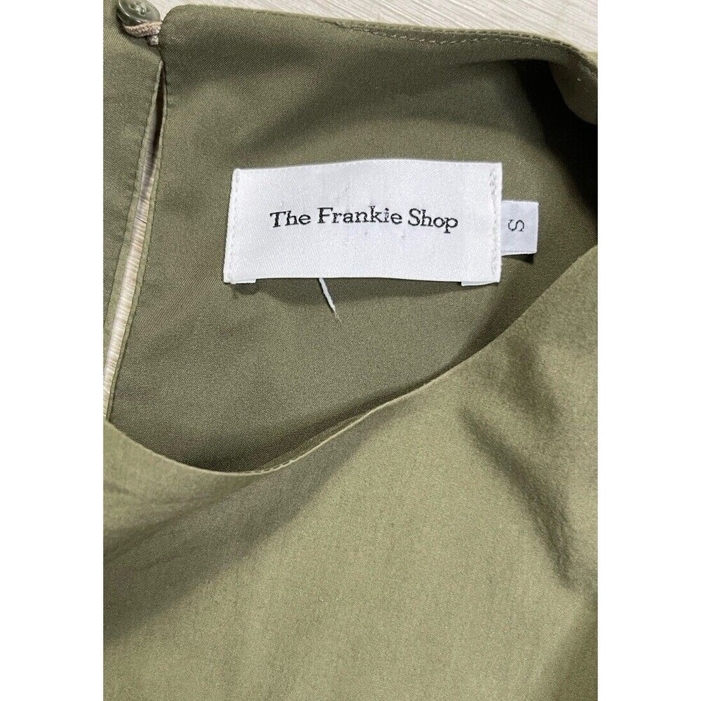 The Frankie Shop - Gathered Tiered Cotton-poplin Midi Dress. Size: S - Picture 5 of 6